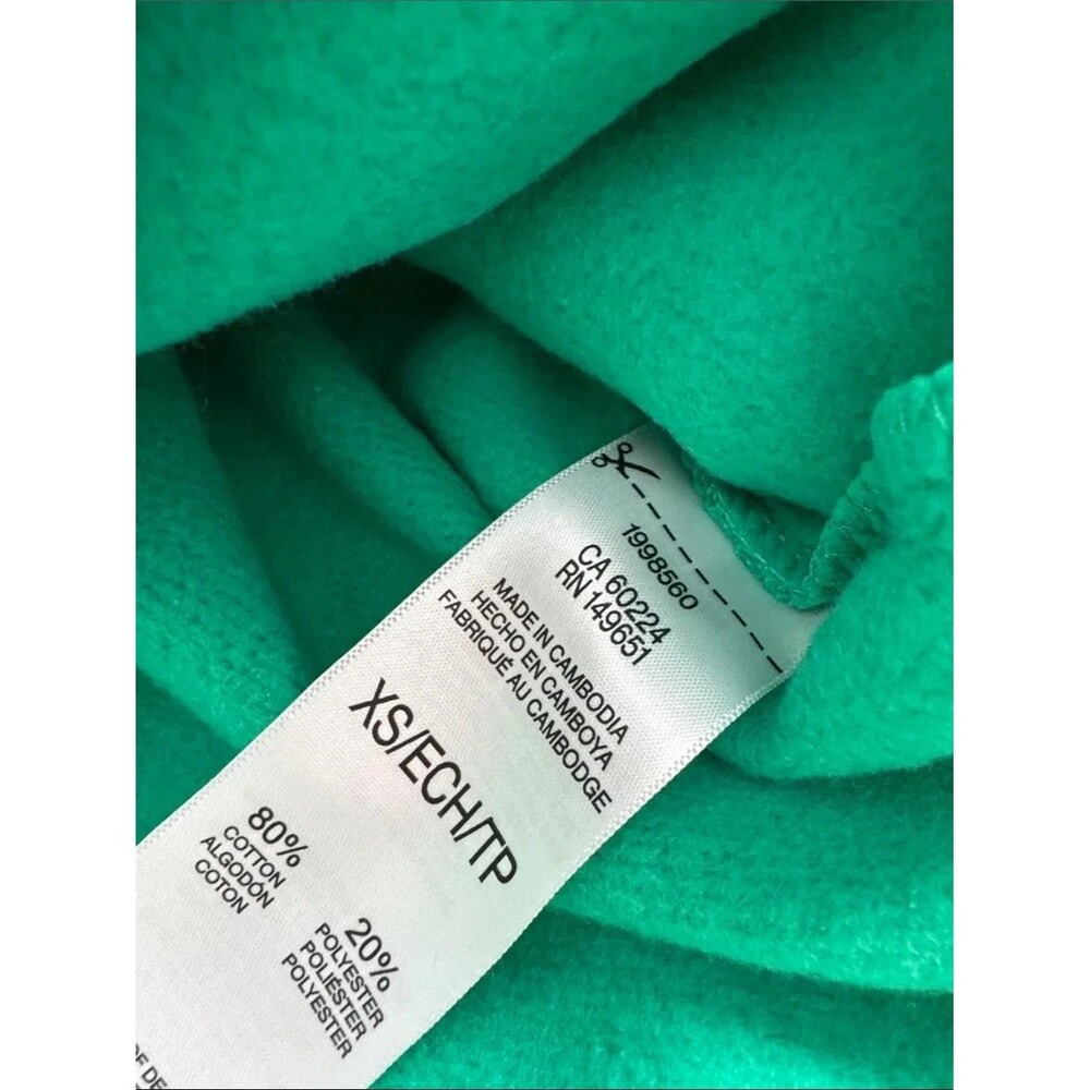 Esprit Green Embroidered Logo Crewneck Sweatshirt NWT XS - Picture 5 of 5